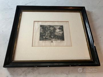 Cornice con stampa antica