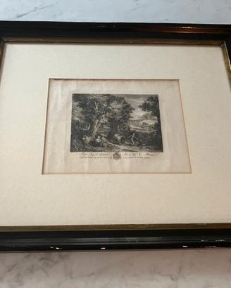 Cornice con stampa antica