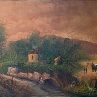 Dipinto a olio "Angelo di Santo"