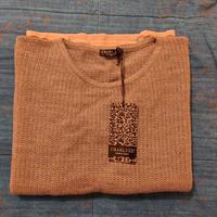 maglione grigio perla misto lana tg. 48