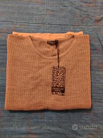 maglione grigio perla misto lana tg. 48