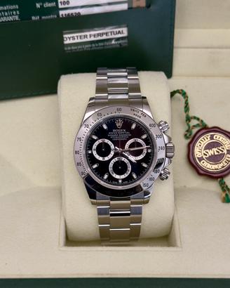 ROLEX DAYTONA 116520 FULL SET 2011 CHIUSURA LUNGA