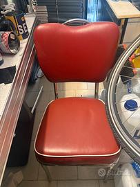 Sedie in pelle e bambu