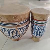 Doppio bongo in ceramica 