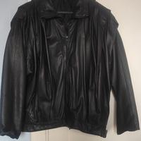 giubbotto pelle nera