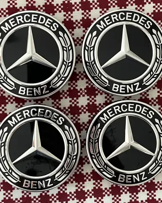 Set 4 Coprimozzi ORIGINALI Mercedes 75mm