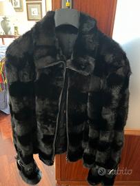 Giubbotto in visone nero