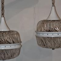 Coppia lampadari vintage anni 70