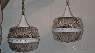 Coppia lampadari vintage anni 70