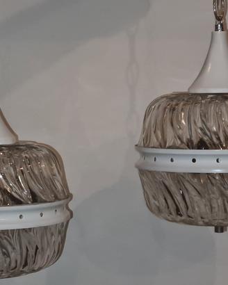 Coppia lampadari vintage anni 70