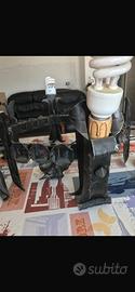 Lampadario ferro battuto