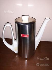 Teiera/lattiera in porcellana bianca