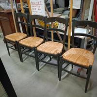 Lotto 4 Sedie impagliate