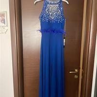 Tuta Elegante con Strass e Gonna in Chiffon