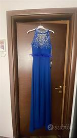 Tuta Elegante con Strass e Gonna in Chiffon