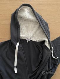 Felpa EVERLAST donna con pelo interno al cappuccio