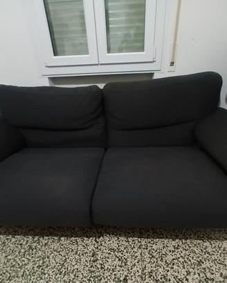 Divano 2 posti grigio scuro