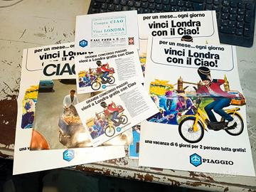 pubblicità volantino piaggio ciao si boxer bravo s