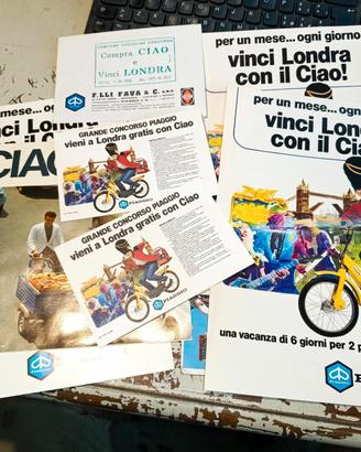 pubblicità volantino piaggio ciao si boxer bravo s