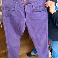 Pantalone viola uomo Siviglia taglia 34