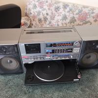 Radio cassette giradischi boombox JVC DC-33L 1984