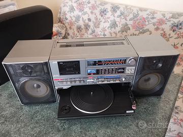 Radio cassette giradischi boombox JVC DC-33L 1984