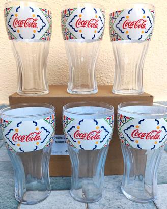 Set 12 Bicchieri Coca Cola Sicilia + 6 IN OMAGGIO