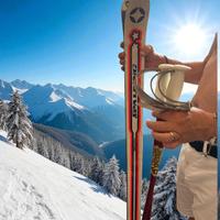 Sci e bastoncini Spalding vintage