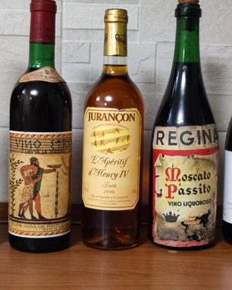 Lotto 5 Bottiglie Vino e Passiti d'Epoca