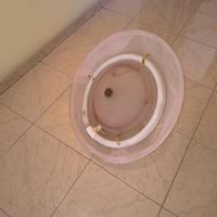Lampadario rosa antico cucina sala pranzo vetro