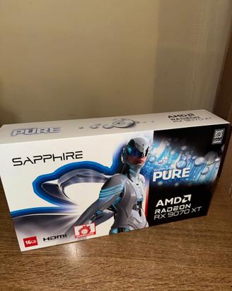 Sapphire PURE RX 9070 XT 16GB White – NUOVO