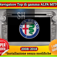 Navigatore Carplay Alfa Mito 2008-2018 wifi gps