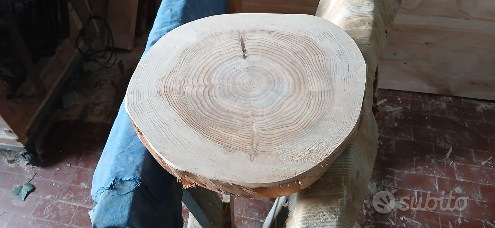 Fetta di tronco in legno di cedro diametro 38 cm - Arredamento e ...