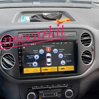 Stereo car tablet android 12 carplay per Tiguan