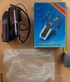 Mini Radio-cuffie PIEGHEVOLE senza filo  vintage