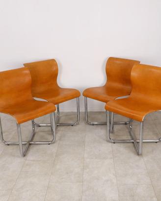 Set 4 Sedie Franz T. Sartori design anni 70