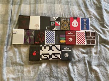 Vari mazzi rari per magia e cardistry