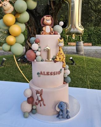 Torta decorazione animali