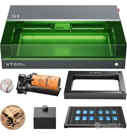 xTool S1 20W Incisore Laser + Accessori e Rotary
