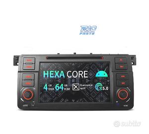 RADIO GPS ANDROID 14 BMW E46 4GB DI RAM 64GB DI RO