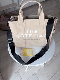 Borsa Marc Jacobs The Tote Bag Canvas Beige