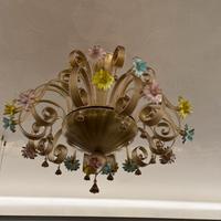 Lampadario vetro Murano  anni 70