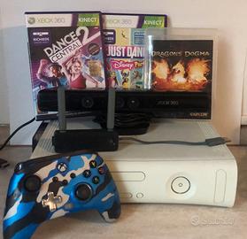 Xbox 360 usata + Kinect, giochi e controller
