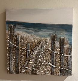 Quadro Moderno Materiale – Paesaggio Marino