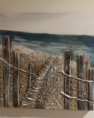 Quadro Moderno Materiale – Paesaggio Marino