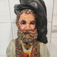 Statua uomo mezzo busto