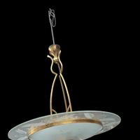 LAMPADARIO  IN VETRO 