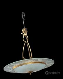 LAMPADARIO  IN VETRO 