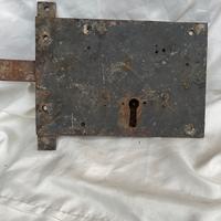 Serratura antica da portone in ferro – primi ‘900