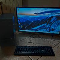 PC fisso i5 completo di monitor e TV da 32 pollici